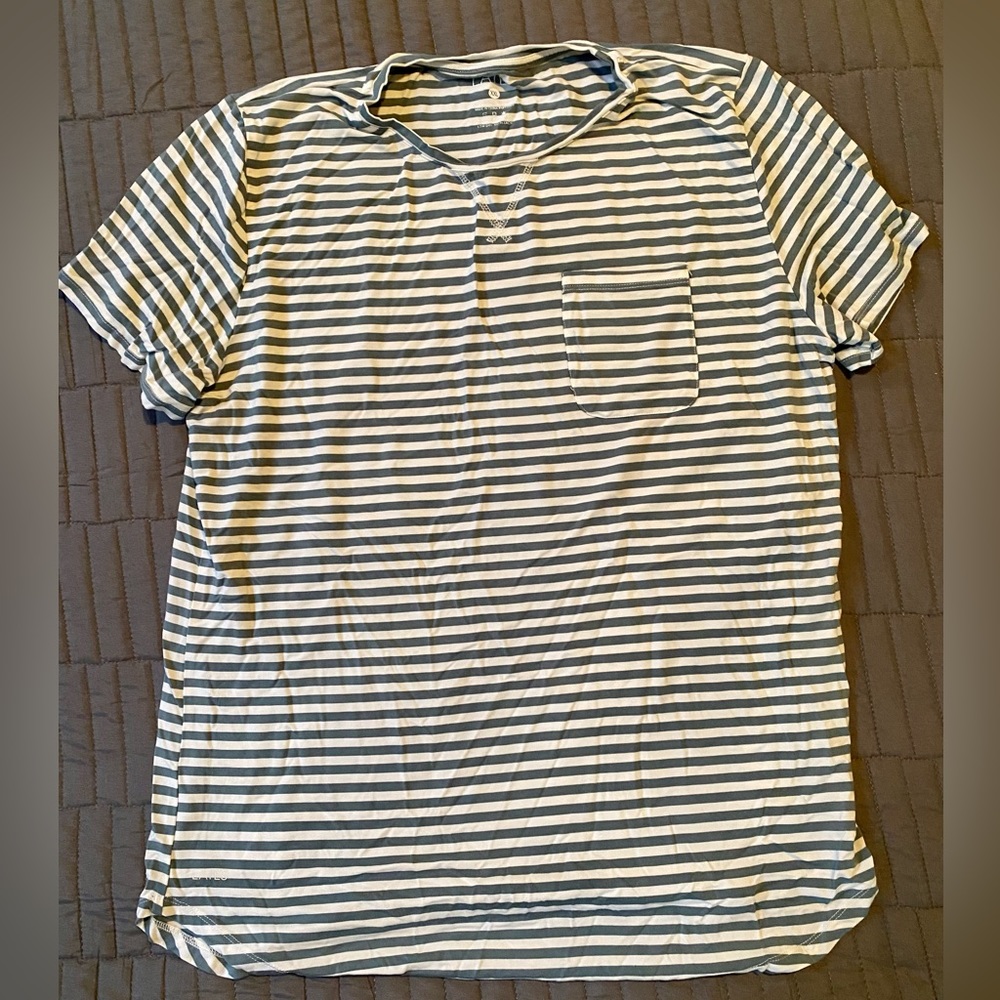 NWOT Lates by Kate Jam PJ set XXL grey and white stripe